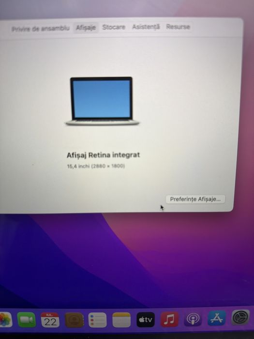 Macbook Pro A1398 i7 quadcore 16g 1tb ssd 15 Retina