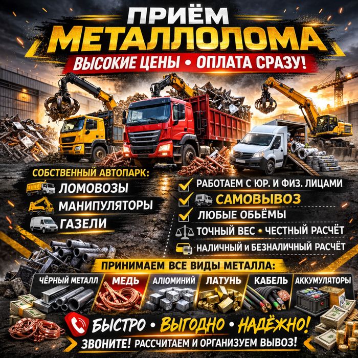 Прием лома темір қабылдау