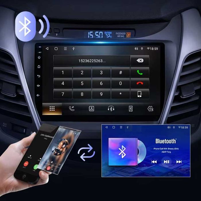 HYUNDAI ELANTRA 2011/2016 9” 2-DIN, с Android 14, 4/64GB, CarPlay, AА