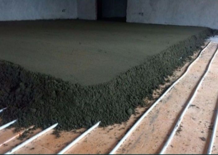 Полусухоя Стяжка пола .Yarim quruq styajka xizmati