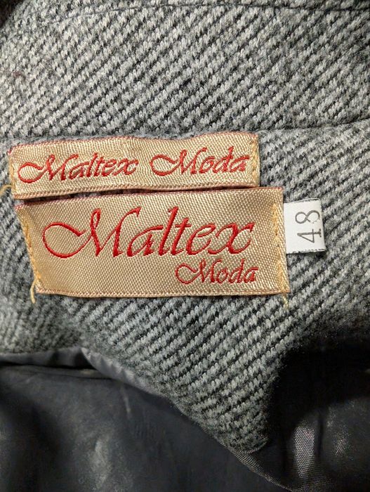 Пальто серое, бренда Maltex Moda унисекс