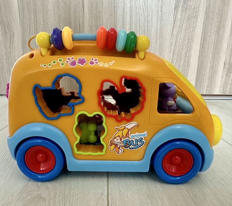 Autobuz de jucărie / jucărie de sortare, cu sunete și lumini, Holà