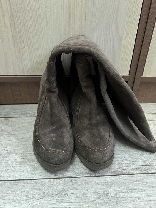 Продам сапоги замшевые