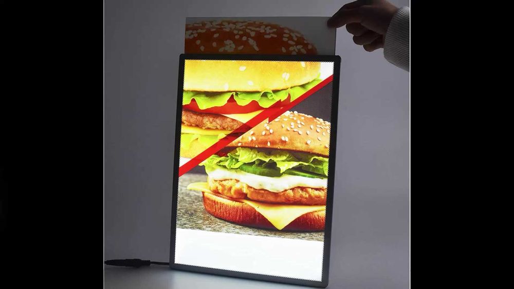 Ультратонкий световой короб для вывесок 3D LED реклама