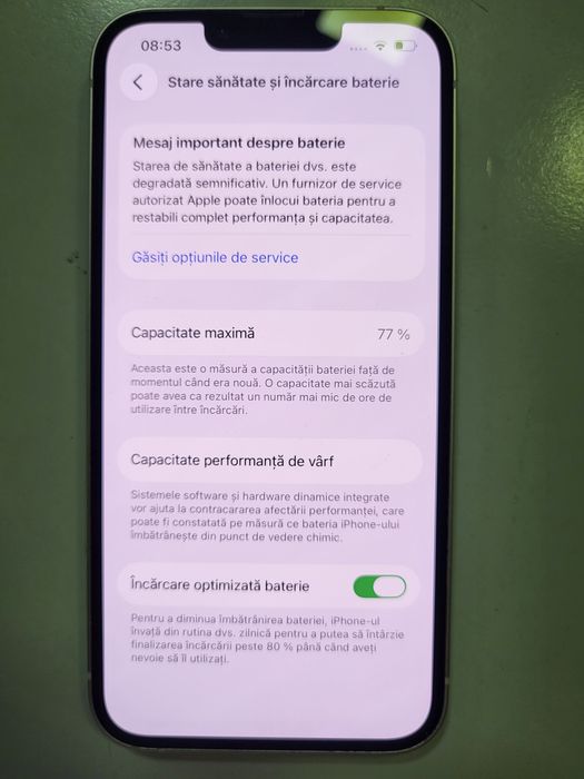 iPhone 13 White Impecabil ca Nou Poze Reale