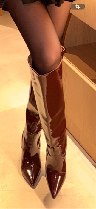 Сапоги демиссезон лаковые