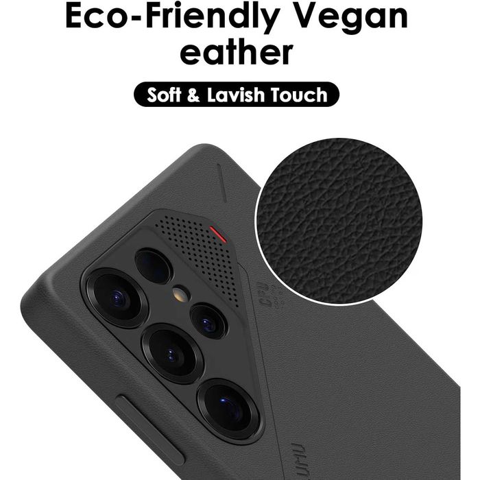 Samsung Galaxy S25 Ultra husa magsafe Aulumu Vegan Leather Case