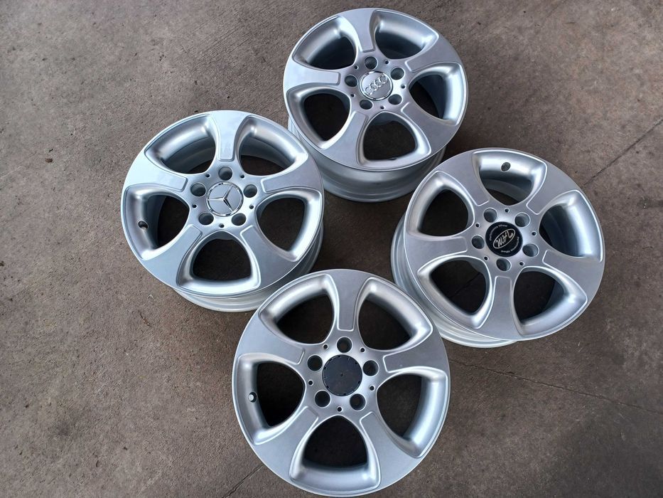 4 бр. чисто нови алуминиеви джанти RC DESIGN 15'' 5x112 ф66.6  ET44 6J