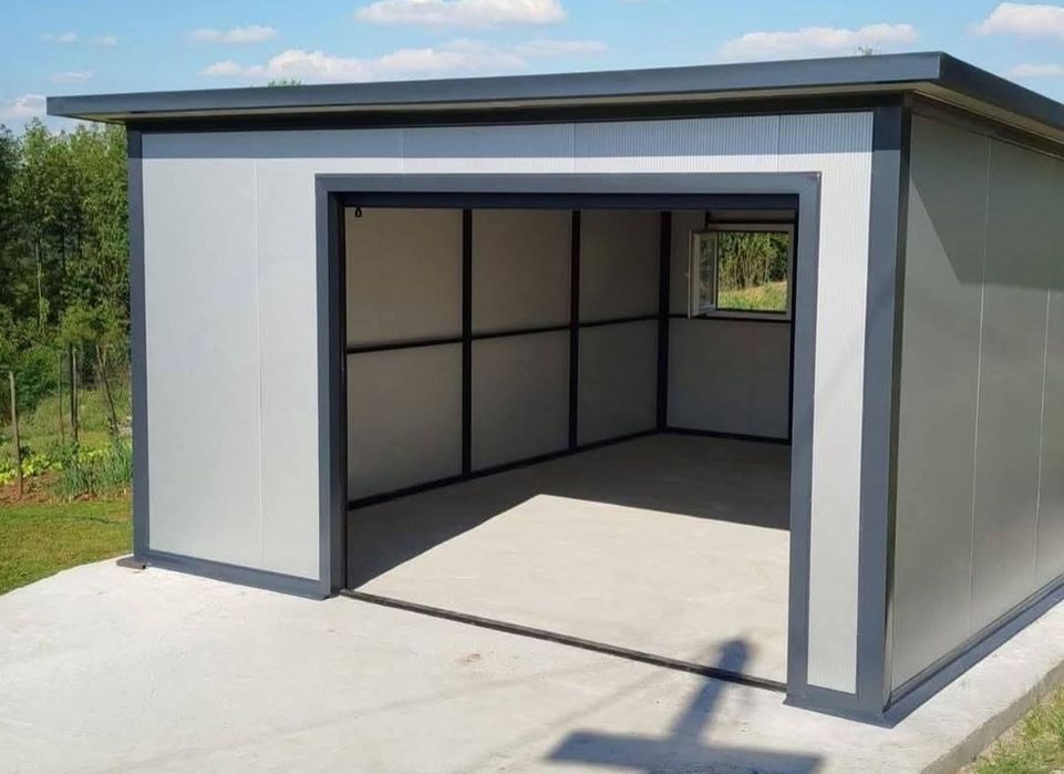 Vând garaj auto pe structura metalica