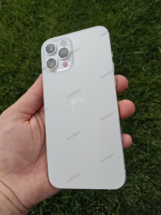 Apple iPhone 12 Pro Max Silver 256GB , baterie 100% Bon fiscal ! Garantie ! Factura !