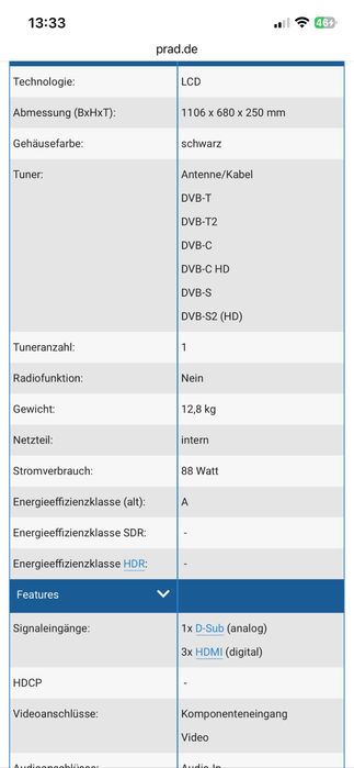 JTC Телевизор 50 inch