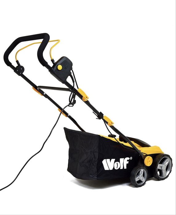 Perie de măturat Wolf Lawn, pentru gazon artificial și curte, 1600W, lățime 380mm, sac de colectare 45L