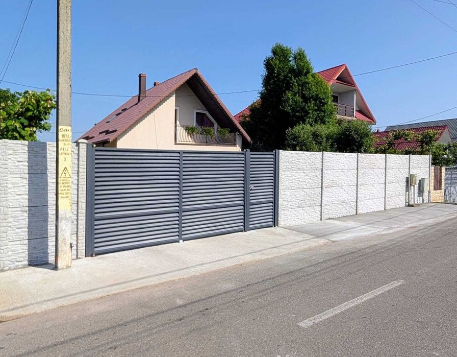 Gard din beton cu sau fără montaj