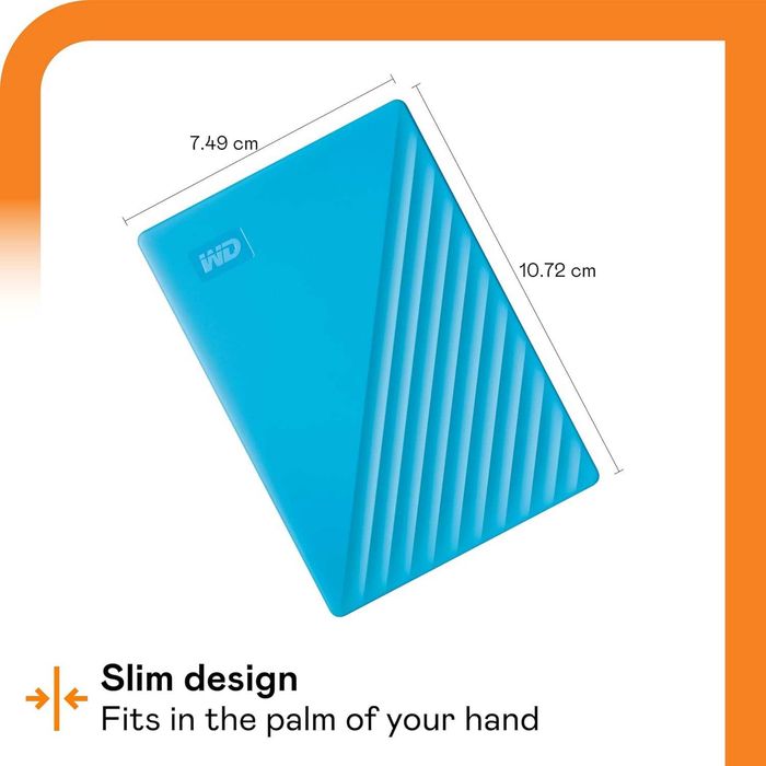 Hard Disk extern Western Digital My Passport 6TB, albastru, USB3.0, USB2.0,sigilat