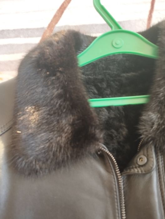 Кожаная мужская куртка