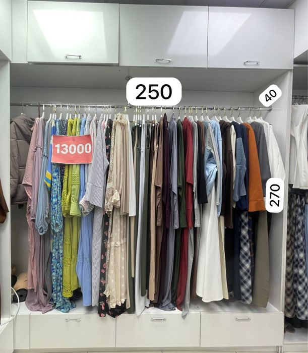 Витринная мебель. Для одежды 5штук