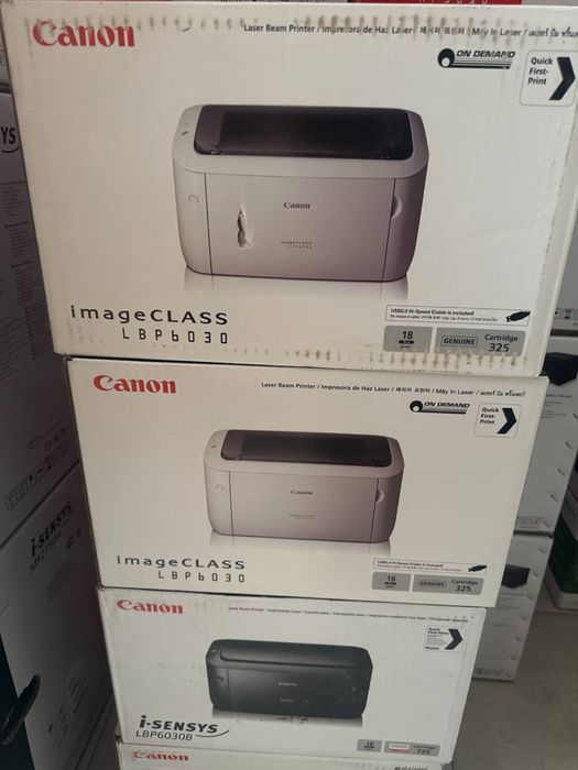 Принтер Canon LBP6030w WiFi лазерный черный белый Доставка есть