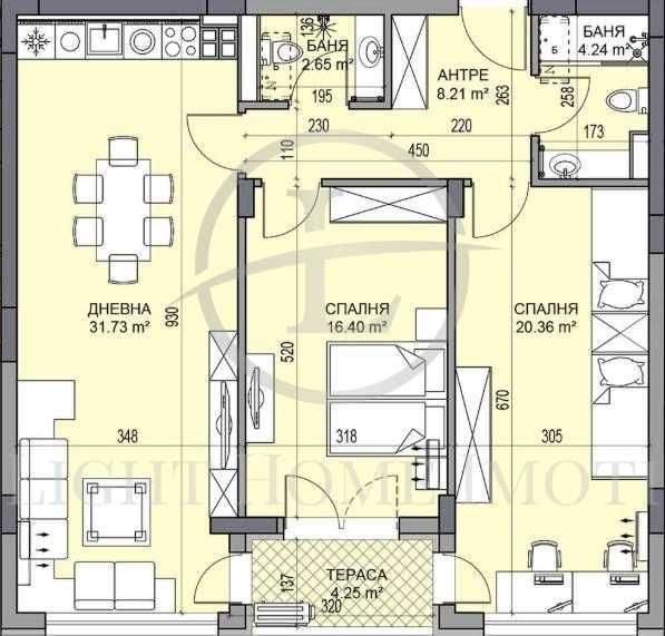 Продава се Тристаен апартамент в Пловдив, Гагарин - 121 кв.м за 808 €/кв.м - Снимка #3
