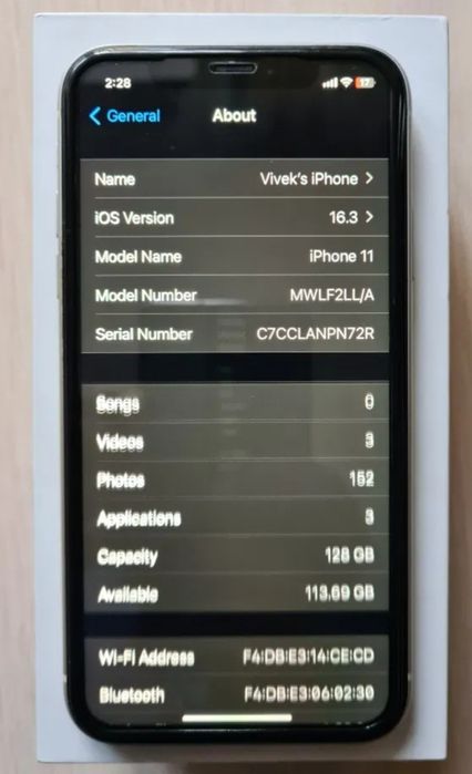 Iphone 11,  128gb in excellent condition