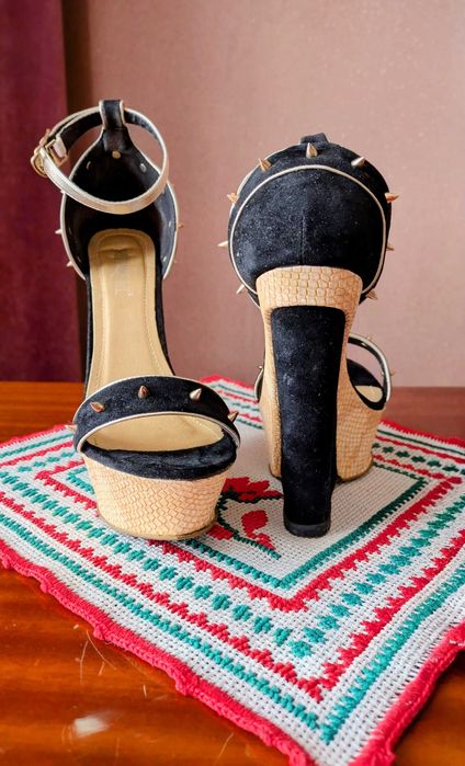 Platforme damă Botinelli (negre)