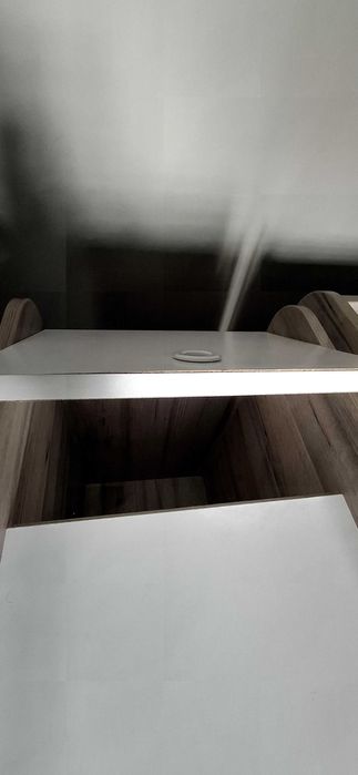 Деткко легло/бебешка кошара с люлеещ механизъм + матрак и протектор