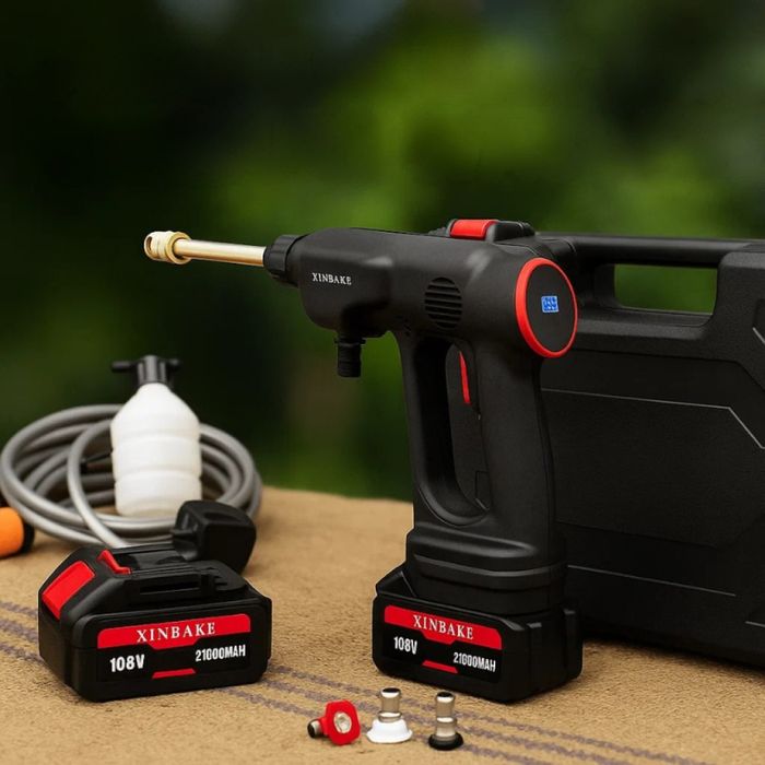 Акумулаторна водоструйка 24V – Пистолет за миене с LCD дисплей и 6