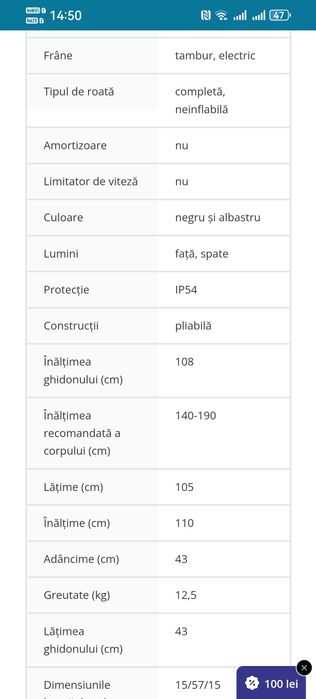 Trotineta electrica Aerium T350