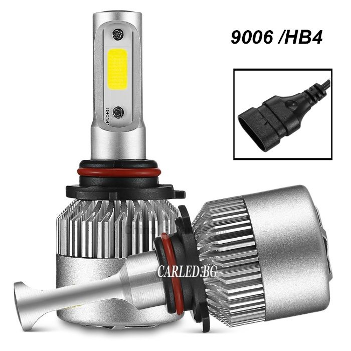 Led Крушки H7 H1 H4 H11 H16 H3 H8 H9 HB3 HB4 Лед 72W