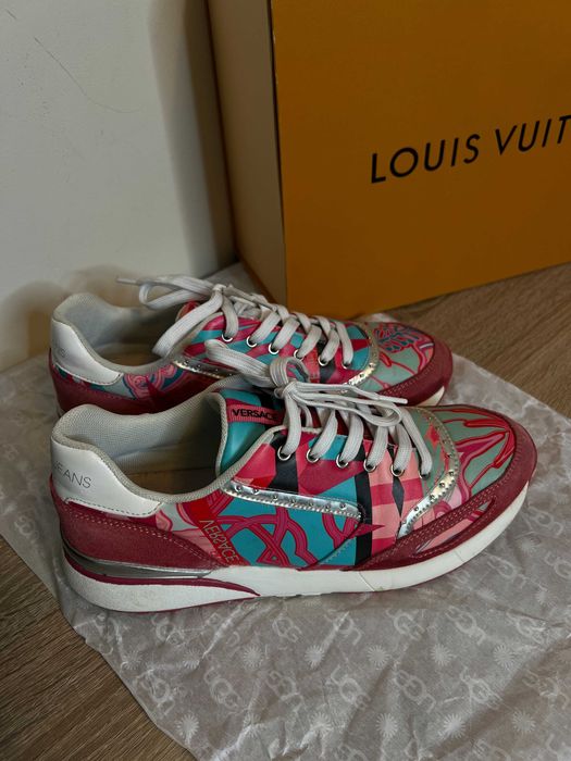 Дамски маратонки Versace Jeans, номер 39 – велур и кожа