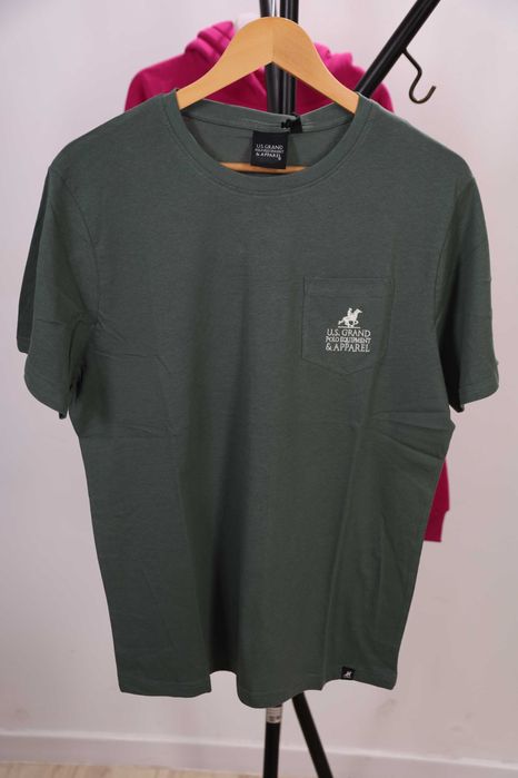 Tricou bărbați US. Grand Polo Equipment, verde, mărime XXL, nou cu etichetă