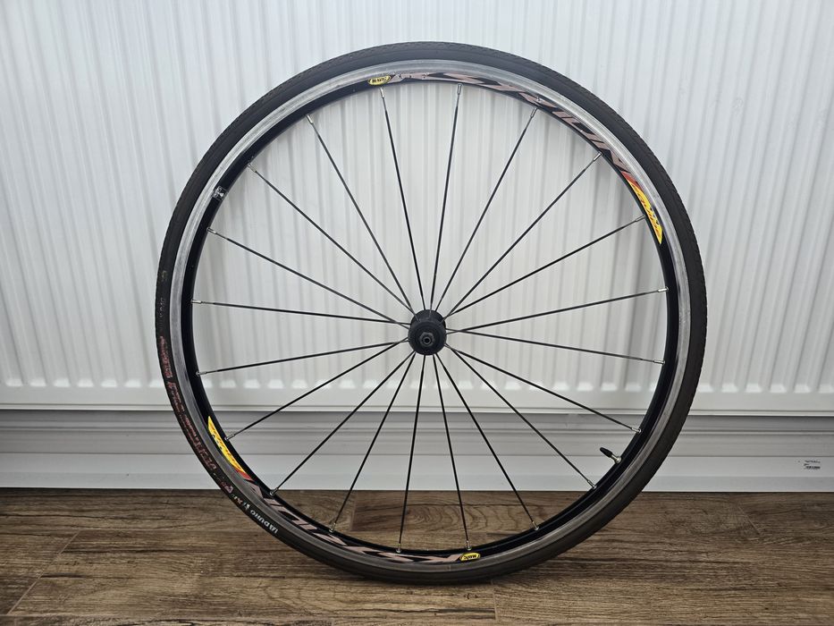 Roata fata Mavic Ksyrium Equipe 28 inch 700c anvelopa bonus (cursiera, single speed, fixie)