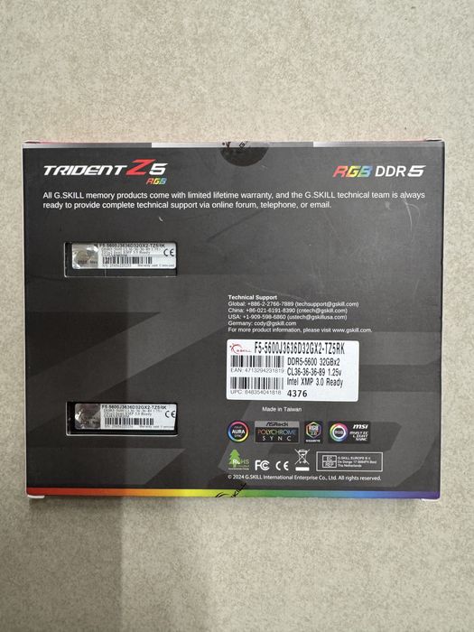 ОЗУ DDR5  64гб 5600 32x2