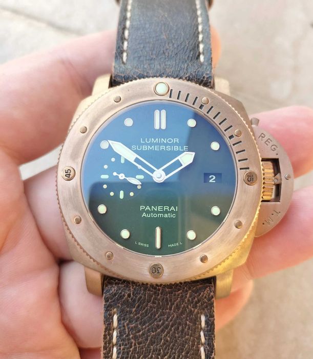 Panerai PAM382 Bronz Submersible Green VSF P9000