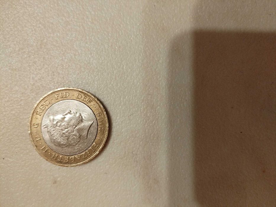 2Английски Паунда, Юбилейни,Уникални, Грешка При Пресоване на Монетата