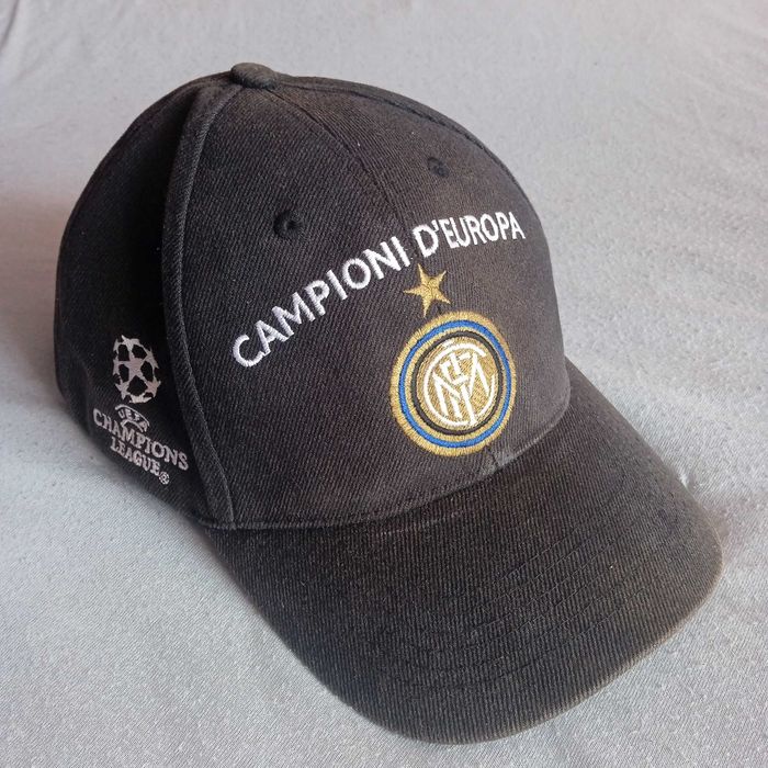 INTER MILANO 22.05.2010 UEFA CL FINAL MADRID CAMPIONI D' EUROPA TRIPLETE OSFA+ПОДАРЪК Тениска Интер оригинална шапка Baseball Cap FC Internazionale