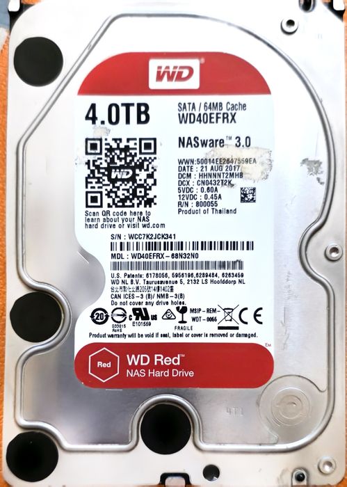 HDD Western Digital 4TB NasWare