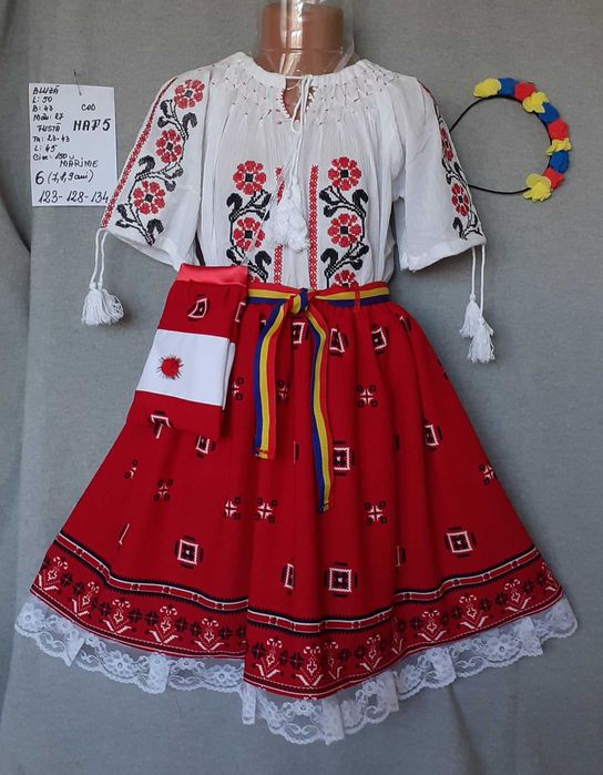 Costum popular pentru copii 5-6-7-8 ani