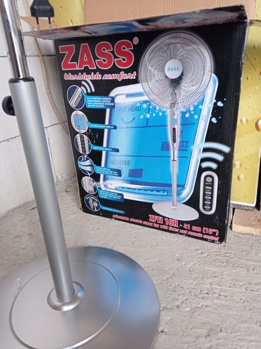 Ventilator Zass ZFTI 10R, 55W, display LCD, ionizare, timer, oscilare,