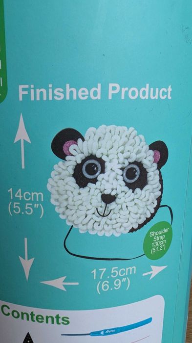 Направи си сам - рошава чантичка, панда