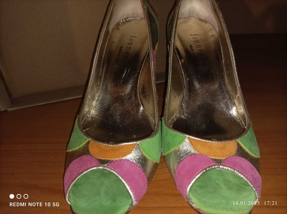 Италиански обувки от естествена кожа