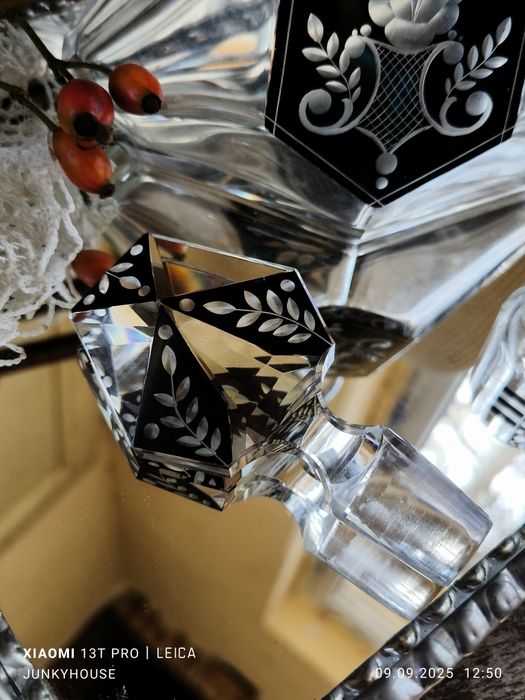 Кристална гарафа с 4 Paldа  Чехословакия