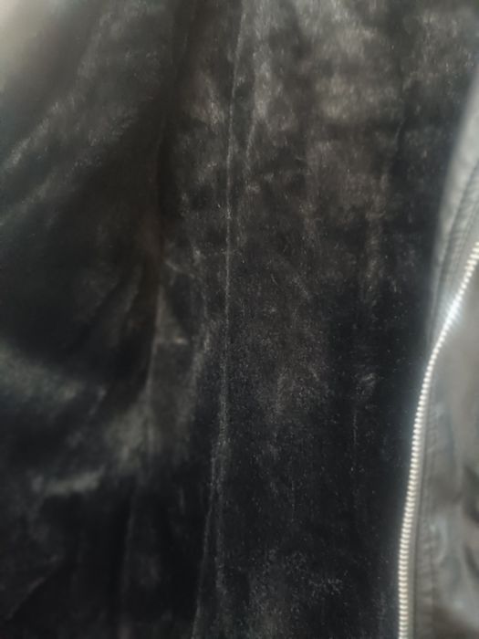 Топло кожено яке с пухче