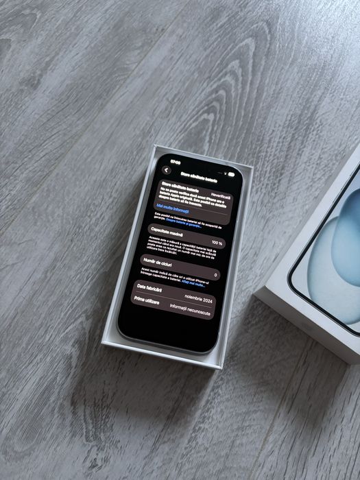 Vand iPhone 15 128gb 100% ca NOU