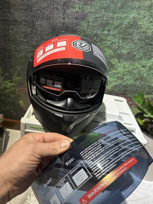 Мотошлем шлем черный матовый