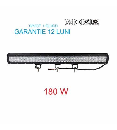 Led Bar 108w spot si flood, 2 randuri