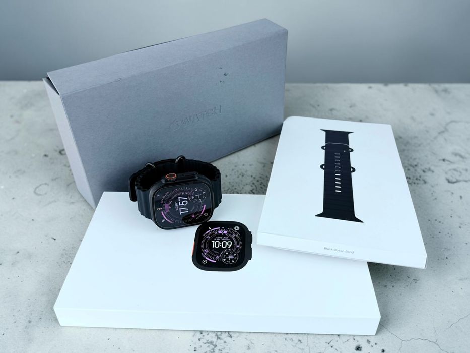 Apple Watch Ultra 3 49mm Cellular Black Titanium Black Ocean Band Гаранция!