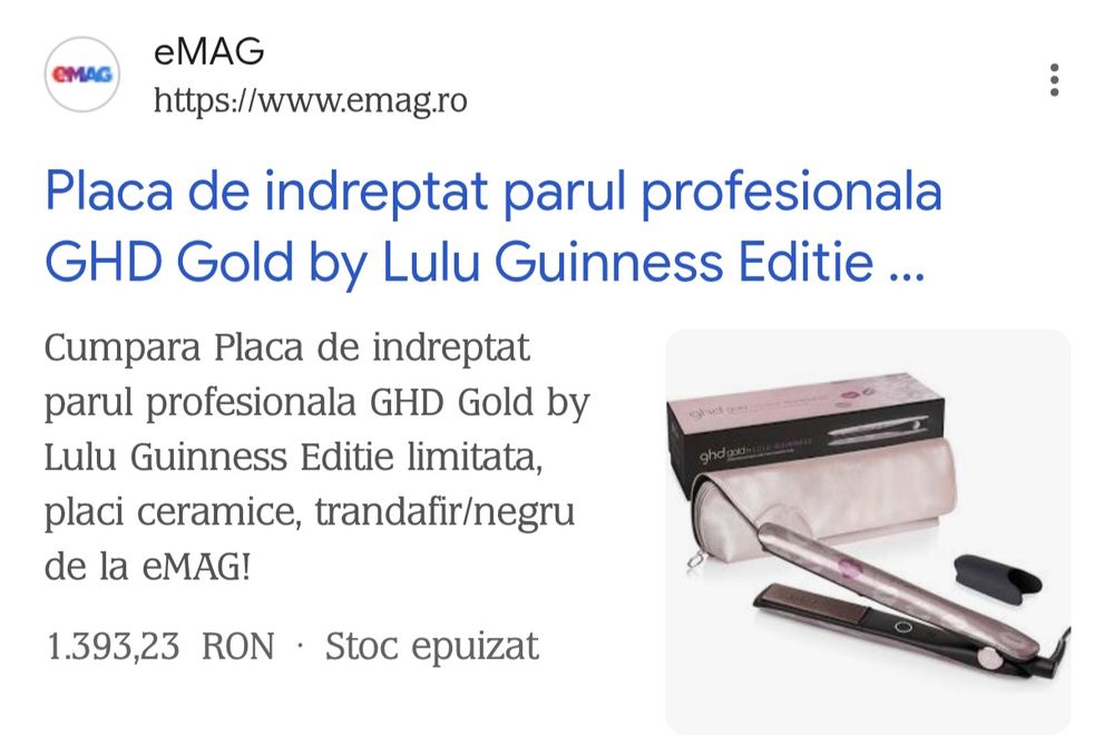 Placa profesionala pentru par