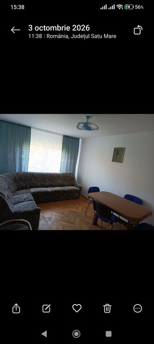 Ofer spre închiriere apartament cu două camere decomandate