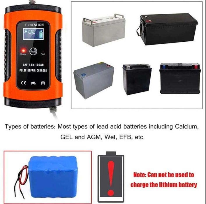 Зарядное устройство FOXSUR 12/24В -4/8А или FOXSUR 12/5А Оптовые цены