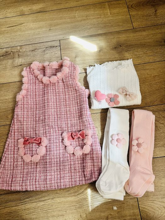 Рокля с пухчета 2-3 г последна